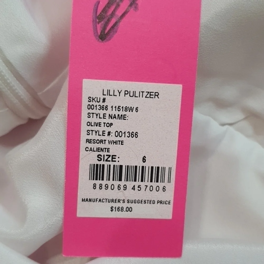 NWT Lilly Pulitzer Ruffled Tier Olive Top